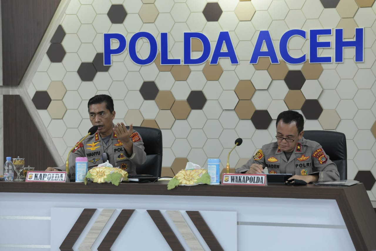 Kasus Positif Meningkat, Kapolda Gelar Rakor dengan Satgas COVID-19 Aceh