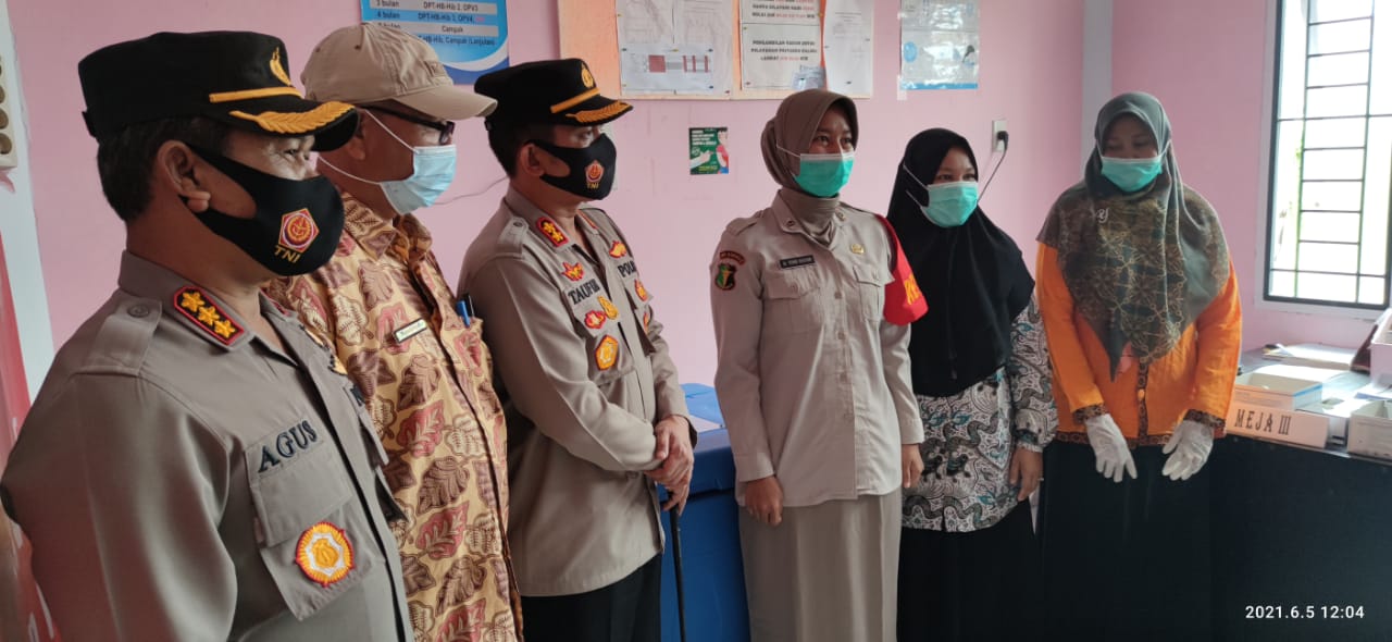 Polda Aceh dan Kapolres Bireuen Periksa Kesiapan Vaksinasi Massal