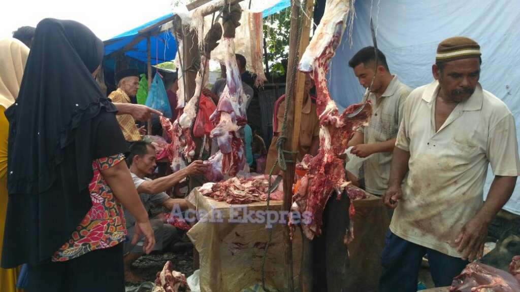 Harga Daging Meugang di Nagan Raya Rp 180 Ribu/Kg