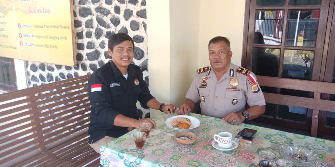 Polsek Seunagan dan Panwaslih Koordinasi Pengamanan Pemilu 2019